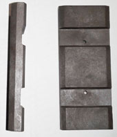 Лопатки для DB-300М (71,5х31х8,8 мм, коричневые, комплект 8 штук)