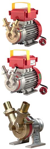 Самовсасывающие насосы с реверсом типа BE и NOVAX 