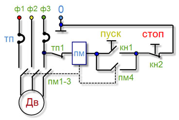 Схема подключения двигателя через конденсатор | 2 Схемы